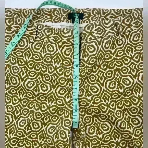 J Crew Womens Size 2 Pants City Fit Stretch Bronze Cream 24" Ankle - Picture 7 of 10